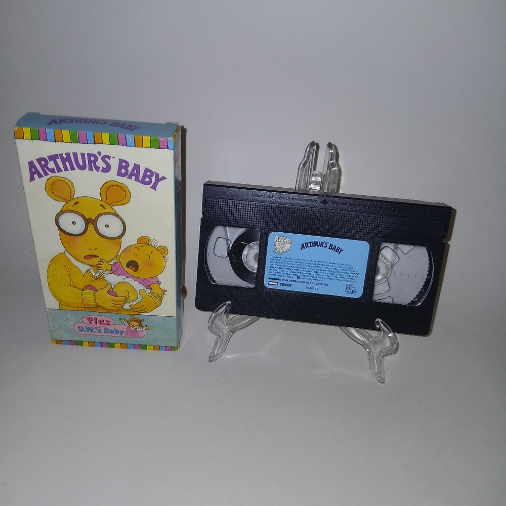 Arthur’s Baby Plus D.W.’s Baby VHS Tape 1997 Kids Sony Wonder Vintage Tested